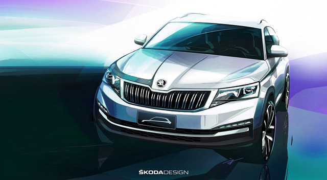 上汽斯柯达全新SUV设计草图发布 即将亮相北京车展
