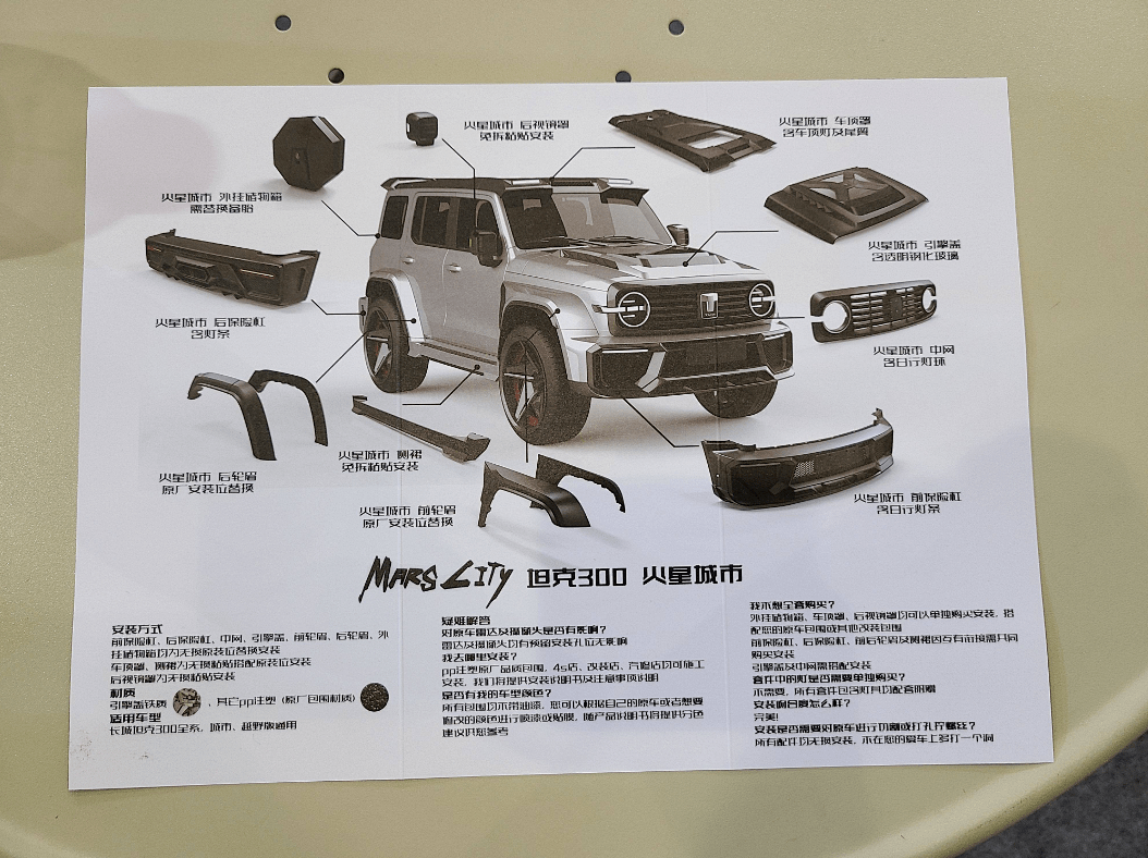 透明机盖坦克300将量产火星城市版专利图曝光
