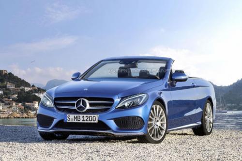 奔驰C级敞篷车渲染图曝光 9月亮相法兰克福