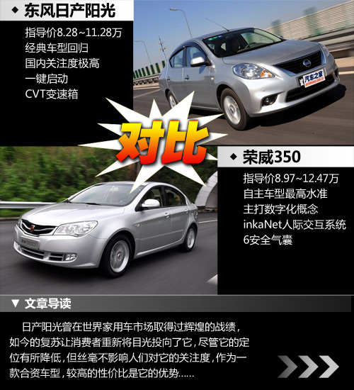 选合资还是选自主 日产阳光对比荣威350 汽车之家 选合资还是选自主 日产阳光对比荣威350 汽车之家
