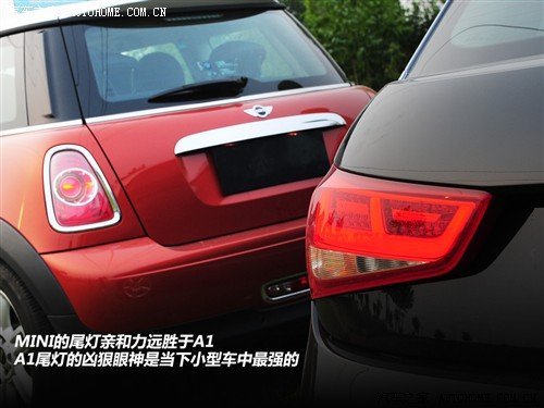 凶狠运动遇见复古可爱 奥迪A1对比MINI