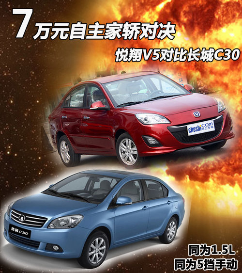悦翔V5对比长城C50