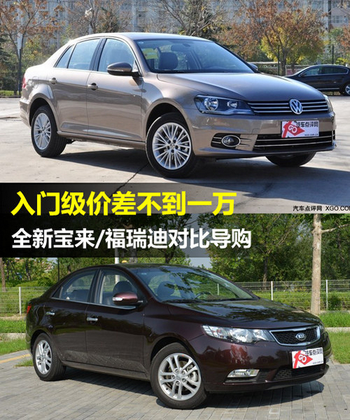 低配价差不过万 新宝来/福瑞迪对比导购