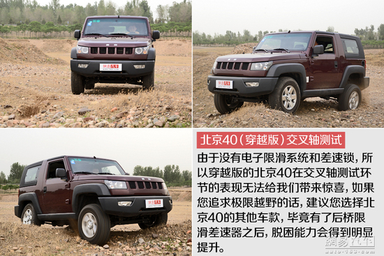 向标杆学习 对比试驾北京40/Jeep牧马人