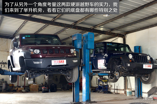向标杆学习 对比试驾北京40/Jeep牧马人