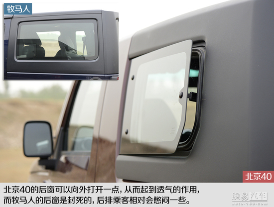 向标杆学习 对比试驾北京40/Jeep牧马人