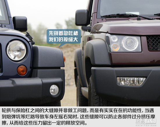 向标杆学习 对比试驾北京40/Jeep牧马人