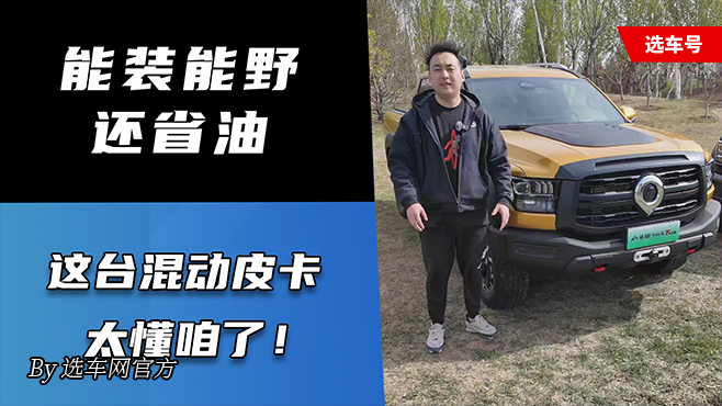 能裝能野還省油 這臺混動皮卡太懂咱了！