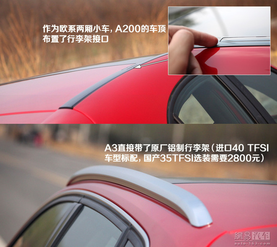 双面呛红小辣椒 对比试驾奥迪A3奔驰A级