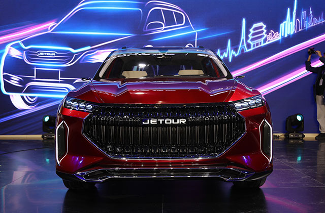 捷途全新概念车jetourx亮相上海车展