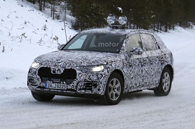 2017款奥迪Q5路试谍照曝光 2016年正式推出