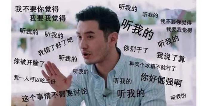 大声吼道:"听我的,我要我觉得,不要你觉得,这件事就一个人说了算